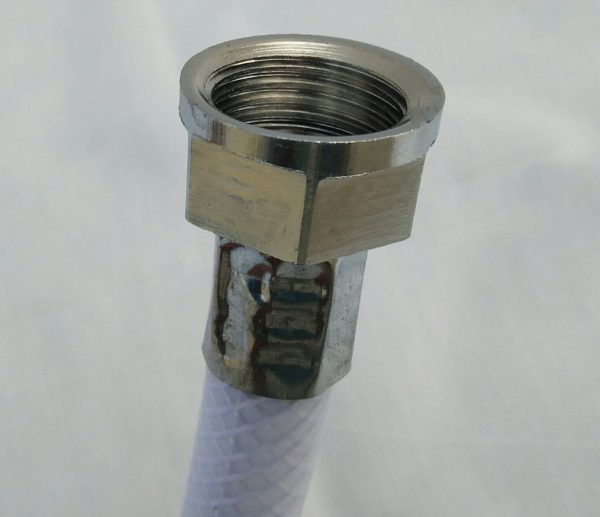 Brass Nut Nylon Braided Connection Pipe