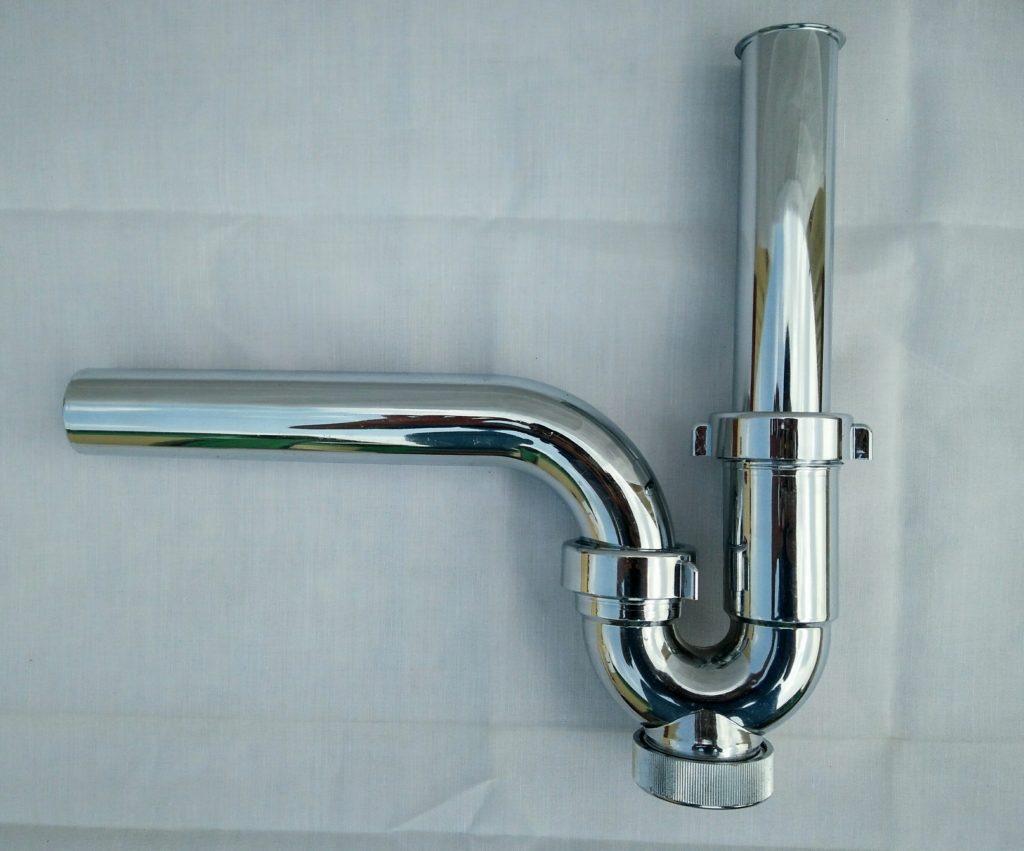 Urinal / Wash Basin 'P' Trap 32 mm CP Omplast Inc bend pipe for